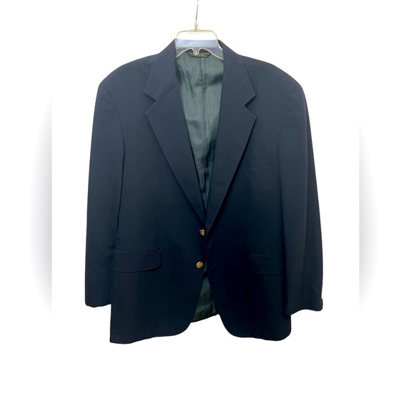 L L Bean mens blazer with gold buttons size 42R imported fabrics. - Picture 1 of 9